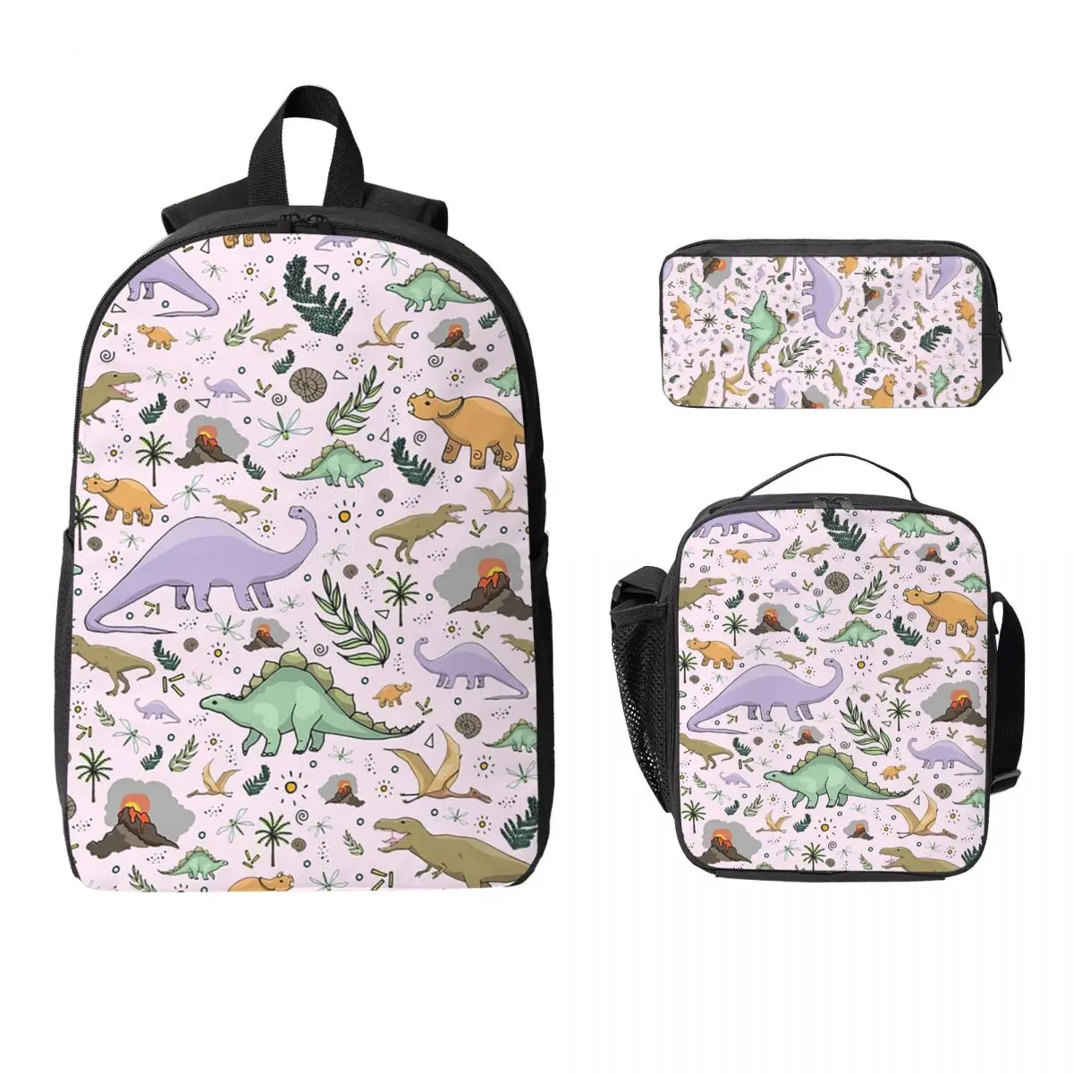 Dinosaurs In Pink Backpack Student Boys Girls BookBag School Bag Laptop Shoulder Bags 3ps Insulated Lunch Bag Pencil Case
Dinosaurs In Pink Backpack Student Boys Girls BookBag School Bag Laptop Shoulder Bags 3ps Insulated Lunch Bag Pencil Case