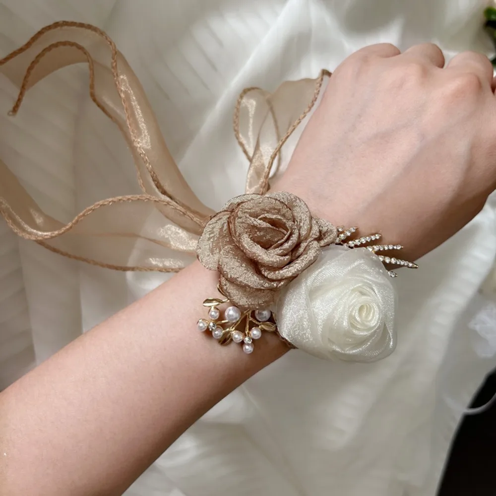 Simple Artificial Flowers Silk Rose Bridal Wrist Corsage Ribbion Wedding Party Decoration Supplies
Simple Artificial Flowers Silk Rose Bridal Wrist Corsage Ribbion Wedding Party Decoration Supplies