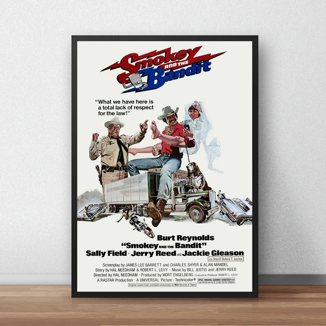 Плакат по мотивам фильма Smokey And The Bandit, холст, Художественная печать, украшение для дома, настенная живопись (без рамки)
Плакат по мотивам фильма Smokey And The Bandit, холст, Художественная печать, украшение для дома, настенная живопись (без рамки)