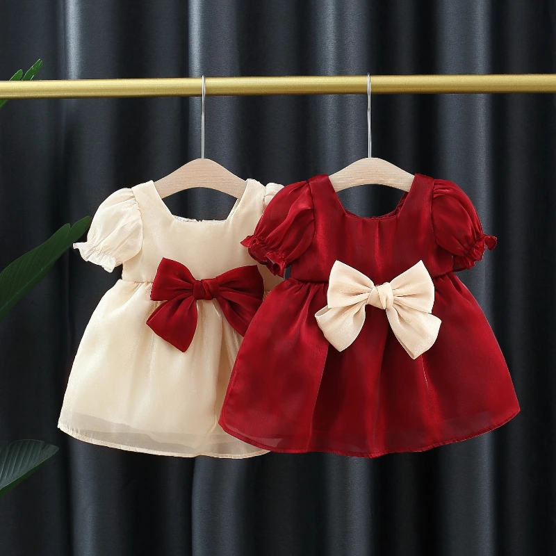 Summer New Girls' Dress Children's Bow Dress Girls' Princess Dress
Summer New Girls' Dress Children's Bow Dress Girls' Princess Dress