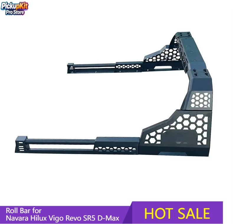 4X4 Pickup Truck Bed Roll Bar with Bed Rack for Navara Hilux Vigo Revo SR5 D-Max
4X4 Pickup Truck Bed Roll Bar with Bed Rack for Navara Hilux Vigo Revo SR5 D-Max