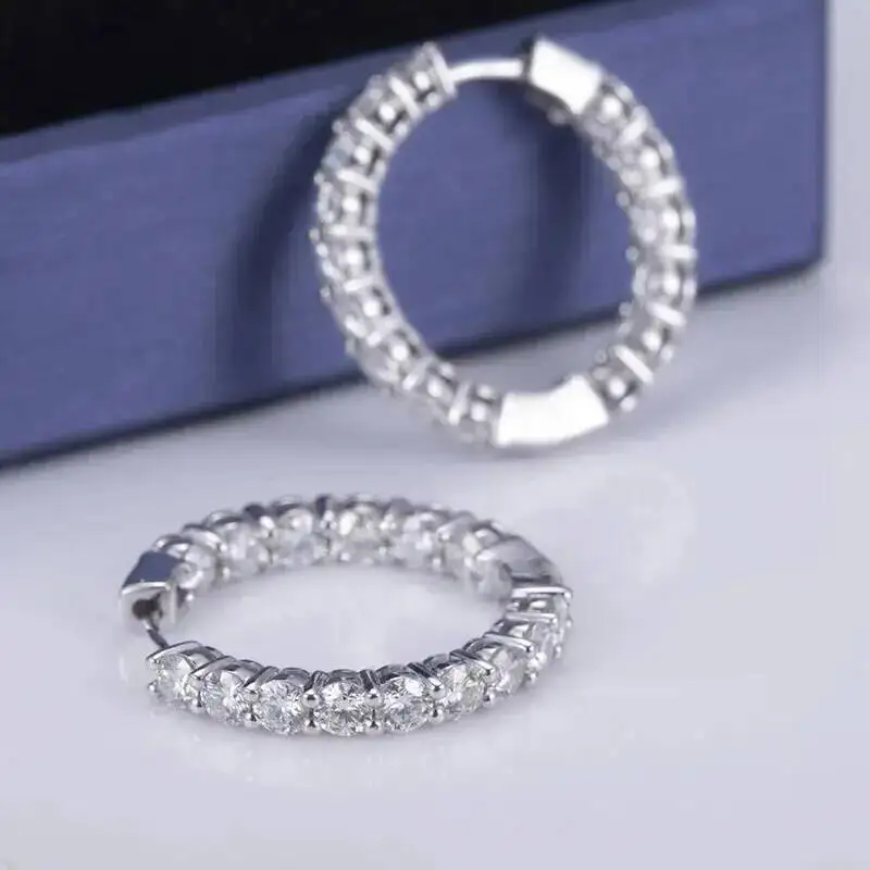Hot Sale MSE-502 925 Silver White Round Engagement Women's Moissanite Earring Stud Earrings for Women
Hot Sale MSE-502 925 Silver White Round Engagement Women's Moissanite Earring Stud Earrings for Women