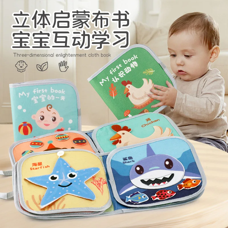 Baby cloth books, picture albums, tearable, washable, 0-3 years old cognitive books, early education toys
Baby cloth books, picture albums, tearable, washable, 0-3 years old cognitive books, early education toys