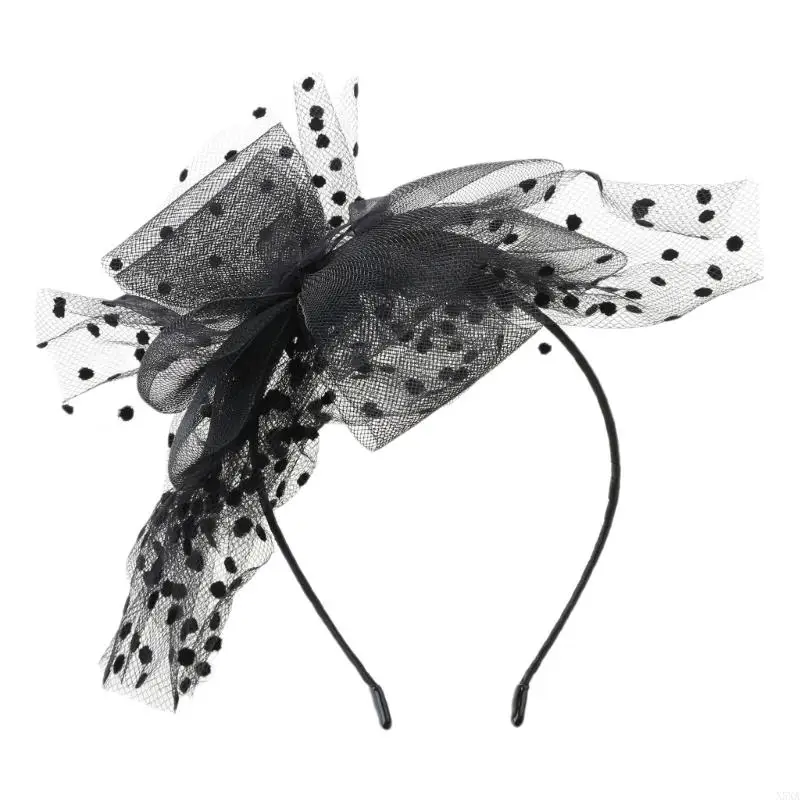 Vintage Womens Ultra-Large Polka Dot Bowknot Headband Tea Party Fascinators Hat Hair Hoop Mesh Wedding Headpiece
Vintage Womens Ultra-Large Polka Dot Bowknot Headband Tea Party Fascinators Hat Hair Hoop Mesh Wedding Headpiece