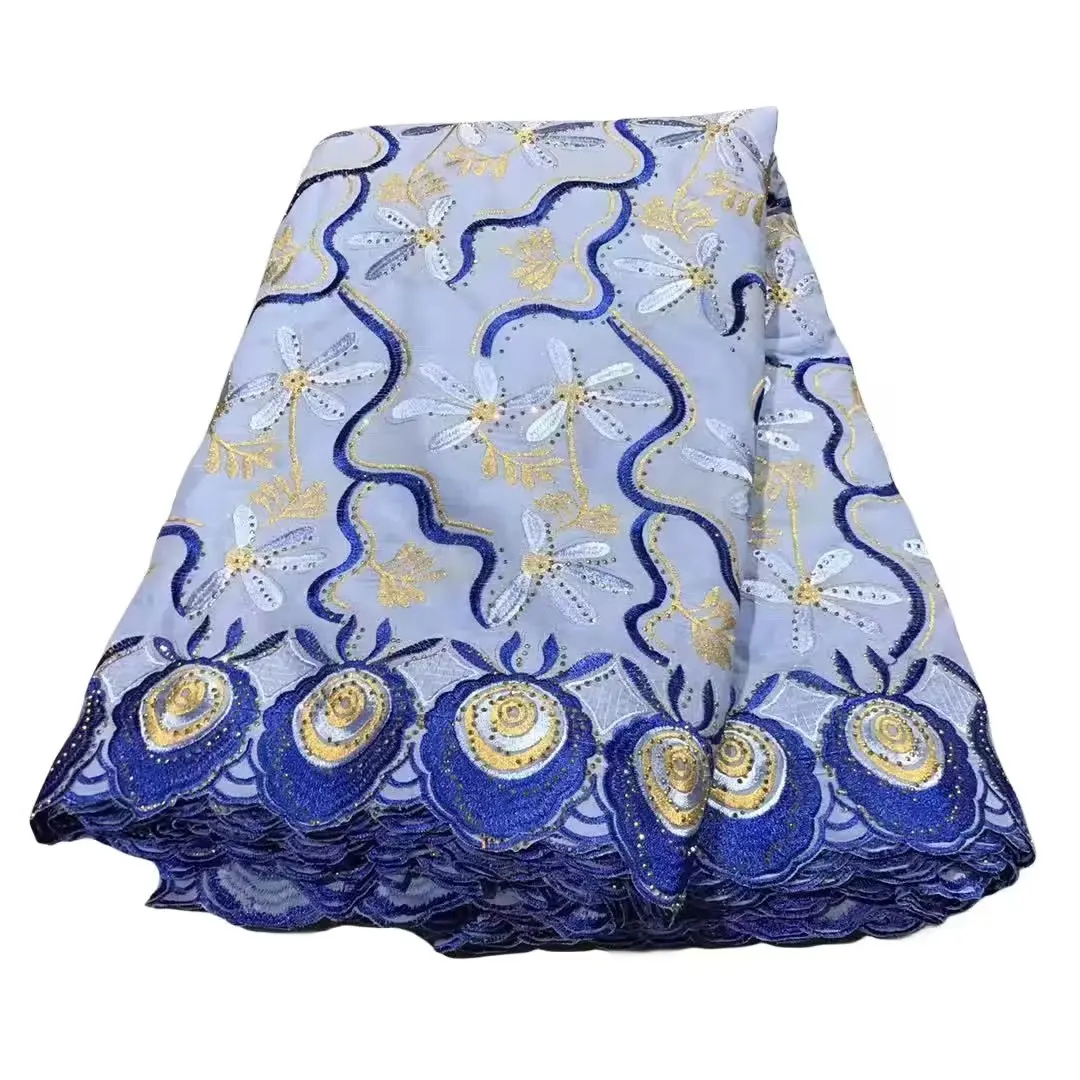 5 Yards African Swiss Voile Lace Fabric Embroidery High Quality With Stones Dry 100% Cotton For Wedding 2P251
5 Yards African Swiss Voile Lace Fabric Embroidery High Quality With Stones Dry 100% Cotton For Wedding 2P251