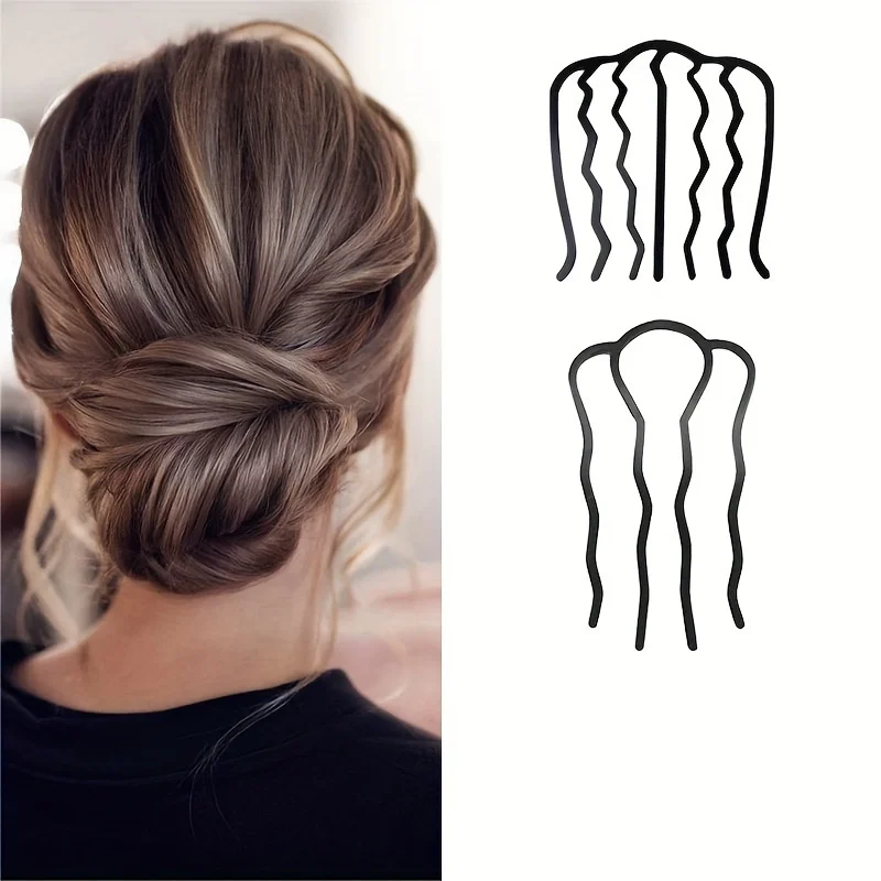 4pcs Black Metal Hair Fork Clip Women Hair Pin Combs Messy Bun Hairpin Clip Side Combs Updo Sticks Hair Styling Tools
4pcs Black Metal Hair Fork Clip Women Hair Pin Combs Messy Bun Hairpin Clip Side Combs Updo Sticks Hair Styling Tools