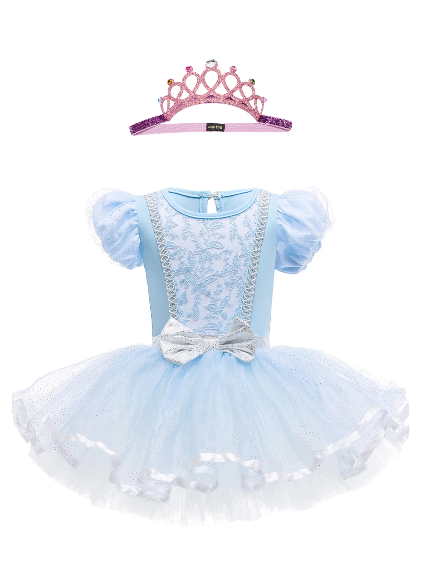 Girls' Ballet Dress Bow Puff Sleeve Tulle Tutu Dance Dress for Summer Themed Parties and Christmas Celebrations Tiara Included
Girls' Ballet Dress Bow Puff Sleeve Tulle Tutu Dance Dress for Summer Themed Parties and Christmas Celebrations Tiara Included