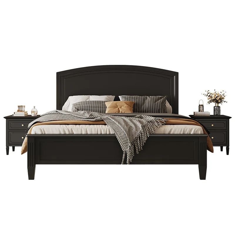 American retro bed, plus mattress, household small apartment
American retro bed, plus mattress, household small apartment