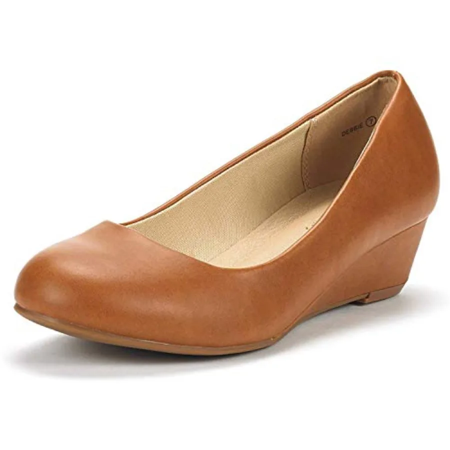Women's Debbie Mid Wedge Heel Pump Shoes
Women's Debbie Mid Wedge Heel Pump Shoes