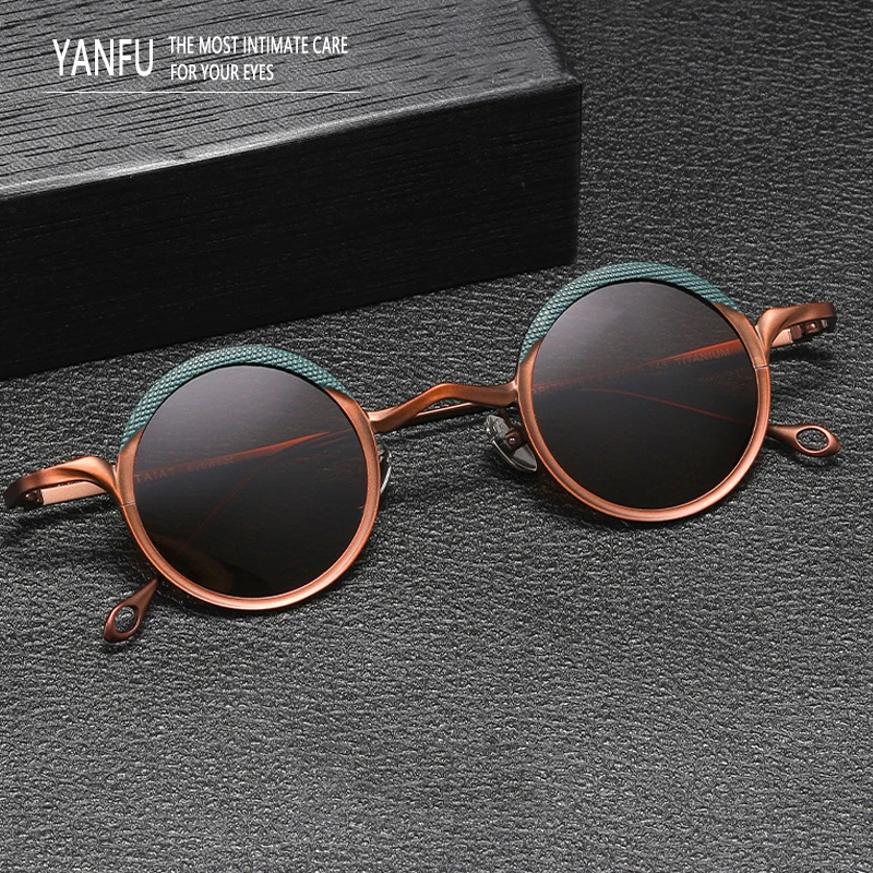 Lightweight Retro Pure Titanium Sunglasses Man Round Frame Polarized Glasses Men Fashion UV400 Eyewear Trendy FOR Outdoor 145mm
Lightweight Retro Pure Titanium Sunglasses Man Round Frame Polarized Glasses Men Fashion UV400 Eyewear Trendy FOR Outdoor 145mm