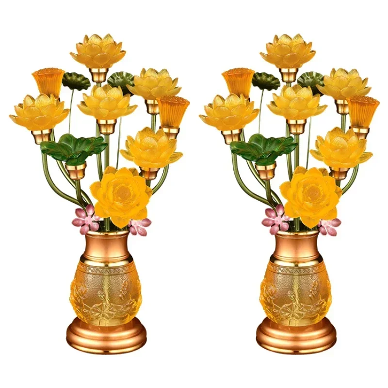 Lámpara LED de loto para el hogar, cristal colorido, templo Guanyin Changming, suministro de enchufe para Buda Hot sales
Lámpara LED de loto para el hogar, cristal colorido, templo Guanyin Changming, suministro de enchufe para Buda Hot sales