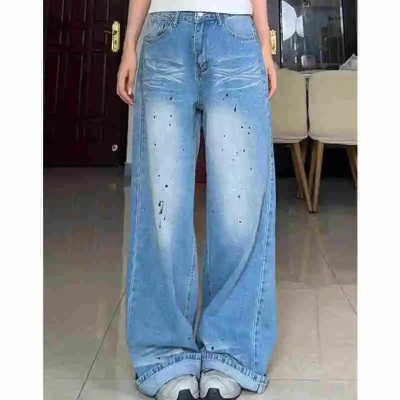 2024 Autumn Women's Casual Style Jeans Vintage Aesthetic Harajuku Loose Washed Pants Blue Wide Leg Punk Baggy Denim Trouser
2024 Autumn Women's Casual Style Jeans Vintage Aesthetic Harajuku Loose Washed Pants Blue Wide Leg Punk Baggy Denim Trouser