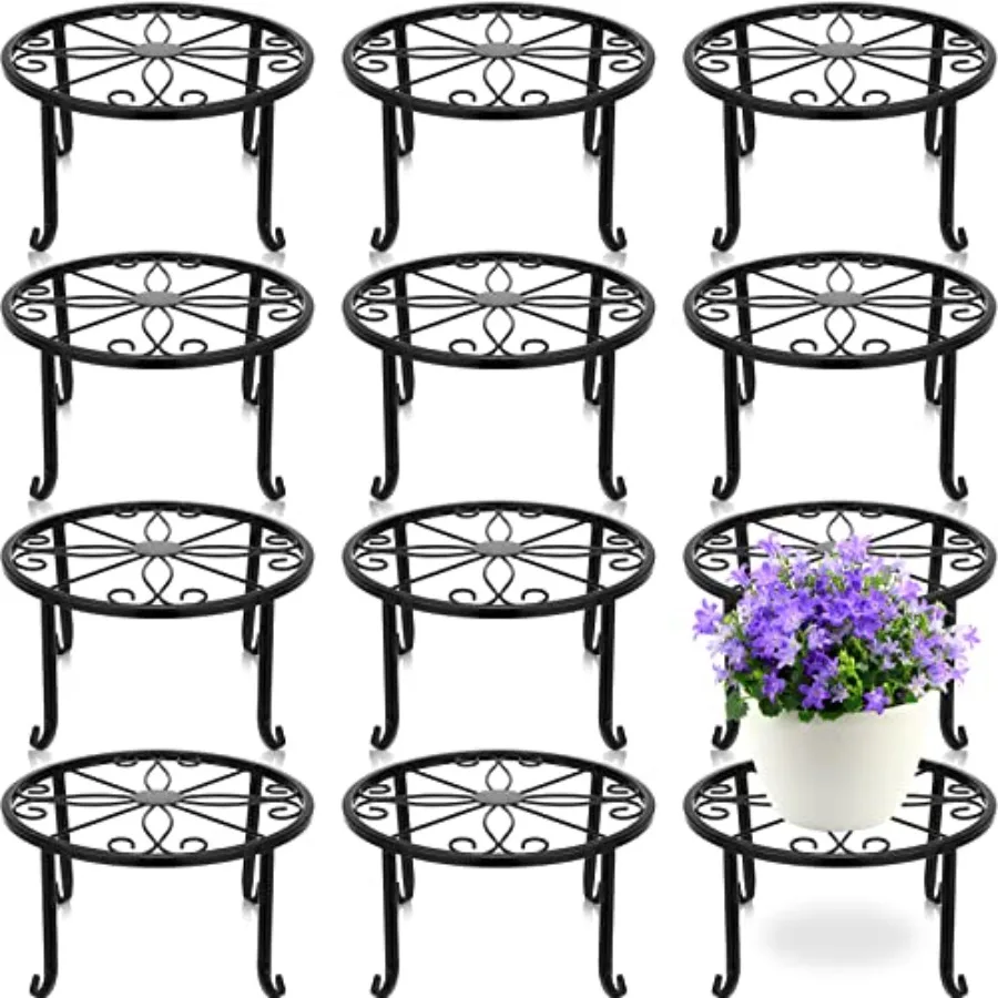 12 Pack Metal Plant Stands Outdoor Indoor Heavy Duty Flower Potted Holder Anti-Rust Plant Pot Shelf Round Flower Display Rack f
12 Pack Metal Plant Stands Outdoor Indoor Heavy Duty Flower Potted Holder Anti-Rust Plant Pot Shelf Round Flower Display Rack f
