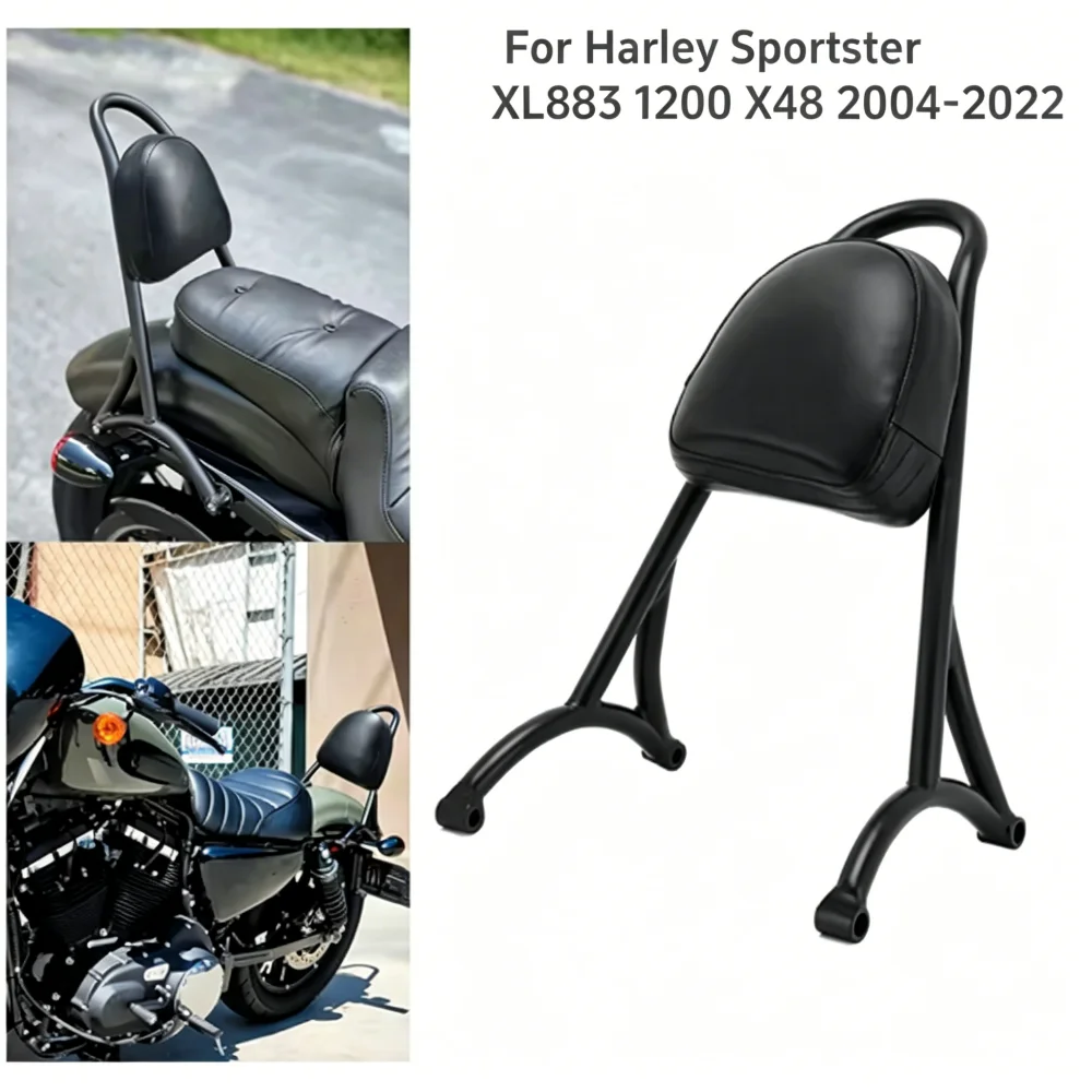 Motorcycle Passenger Sissy Bar Backrest Pad For Harley Sportster XL883 1200 X48 2004-2022 Black
Motorcycle Passenger Sissy Bar Backrest Pad For Harley Sportster XL883 1200 X48 2004-2022 Black