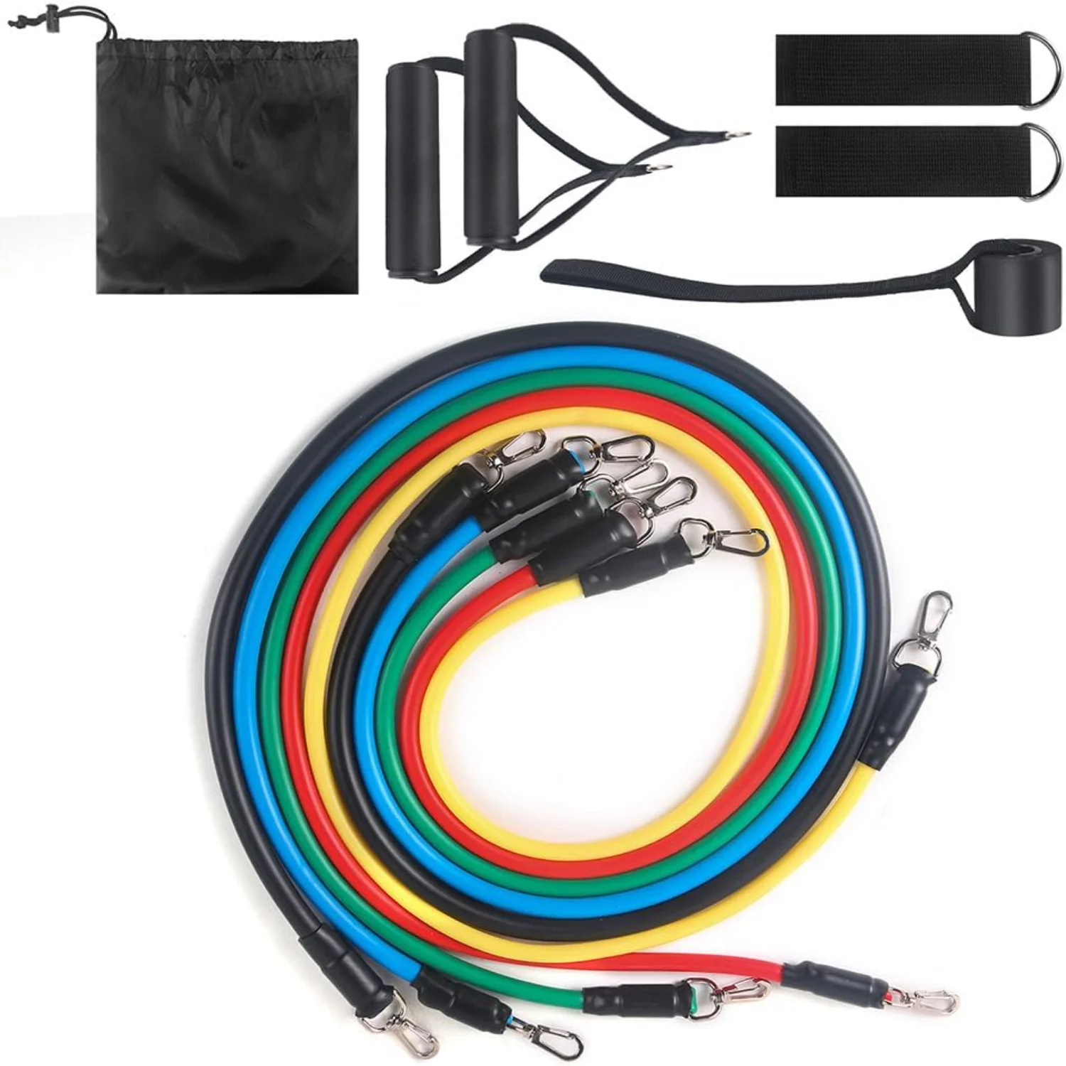 High-Quality 11-Piece Portable Elastic Resistance Bands Set - Versatile, Durable, and Ideal for Intense Muscle Building Workouts
High-Quality 11-Piece Portable Elastic Resistance Bands Set - Versatile, Durable, and Ideal for Intense Muscle Building Workouts