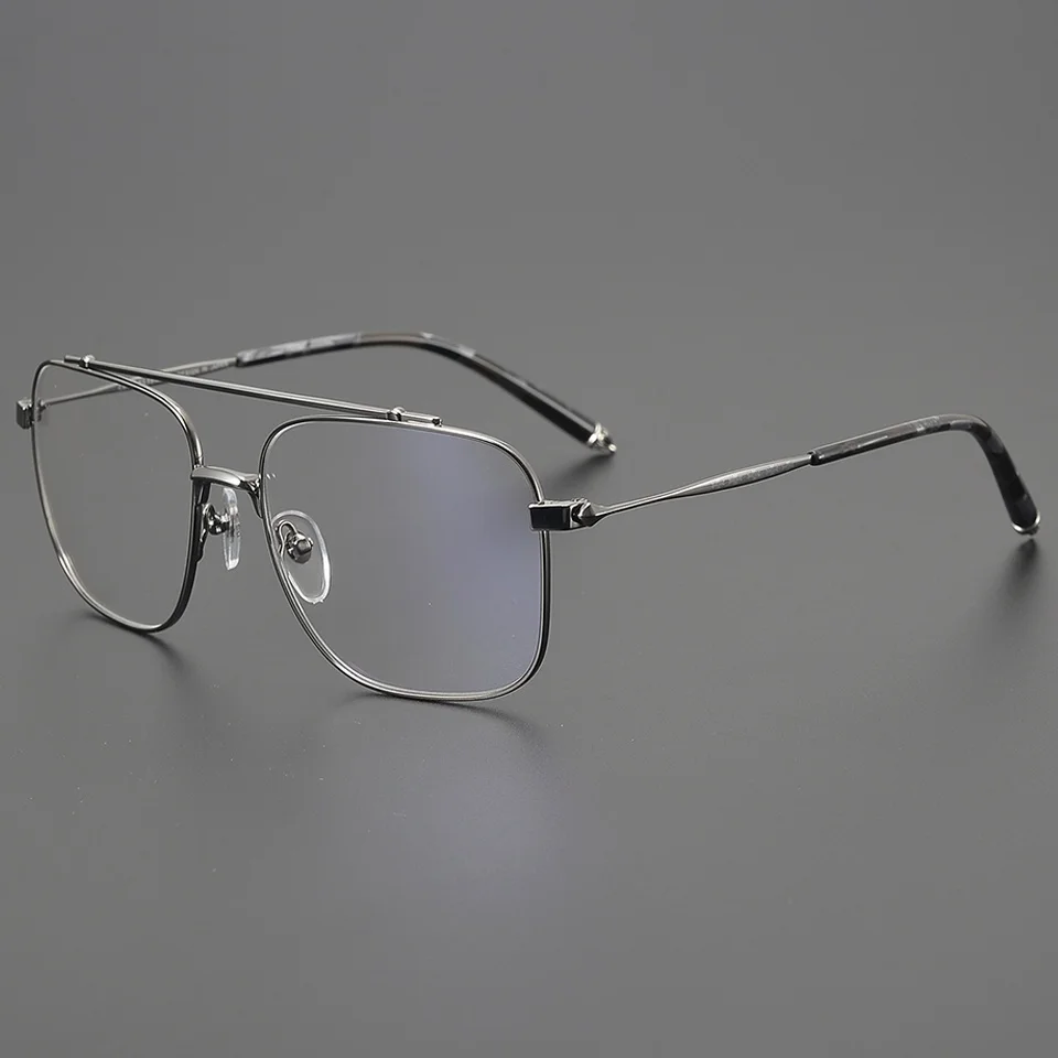 Fashion Pilot Pure Titanium Glasses Frame Men Double Beam Designer Personality Classic Can Be Fitted With Prescription Myopia
Fashion Pilot Pure Titanium Glasses Frame Men Double Beam Designer Personality Classic Can Be Fitted With Prescription Myopia