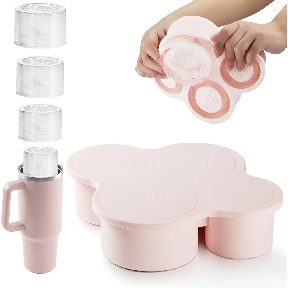 Hollow Cylinder Ice Cube Mold for 20oz 30oz 40oz Stanley Cup Accessories, Silicone Tumbler Ice Mold with Lid for Tumble
Hollow Cylinder Ice Cube Mold for 20oz 30oz 40oz Stanley Cup Accessories, Silicone Tumbler Ice Mold with Lid for Tumble