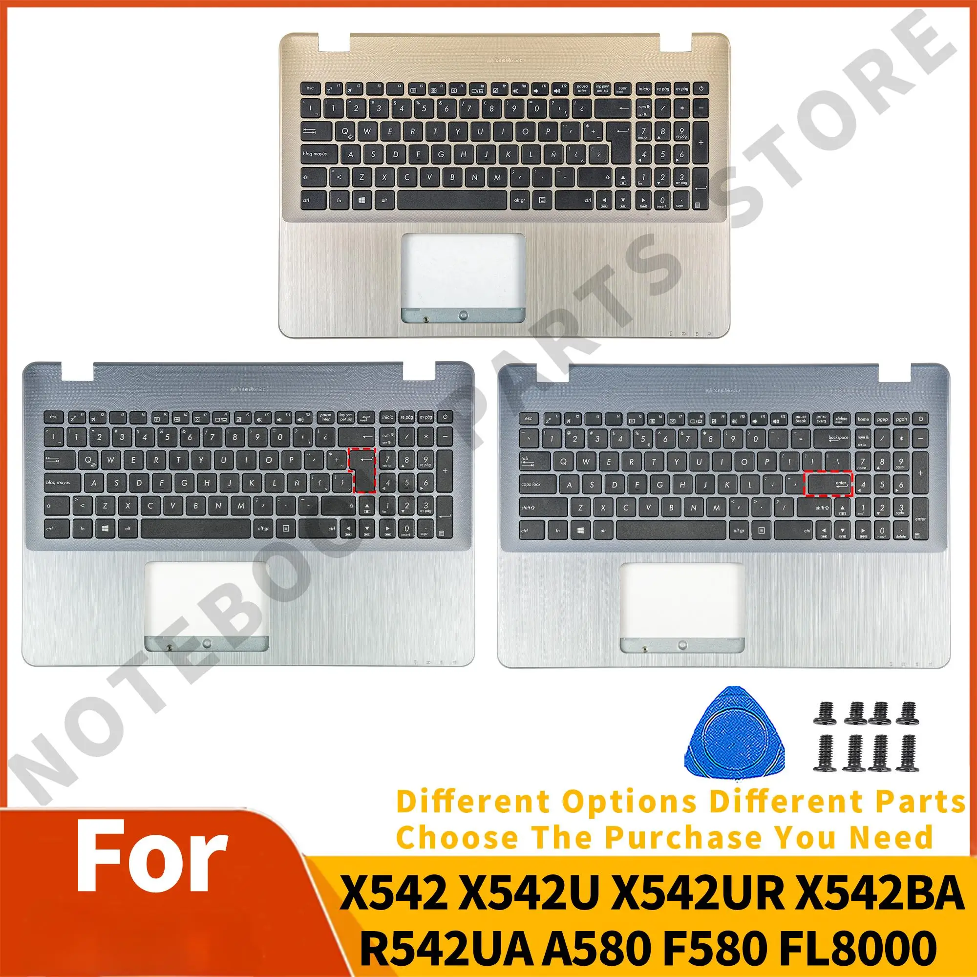 Новые детали для X542 X542U X542UR X542BA R542UA A580 F580 FL8000 Упор для рук с клавиатурой английский/Европейский Золотой/синий
Новые детали для X542 X542U X542UR X542BA R542UA A580 F580 FL8000 Упор для рук с клавиатурой английский/Европейский Золотой/синий