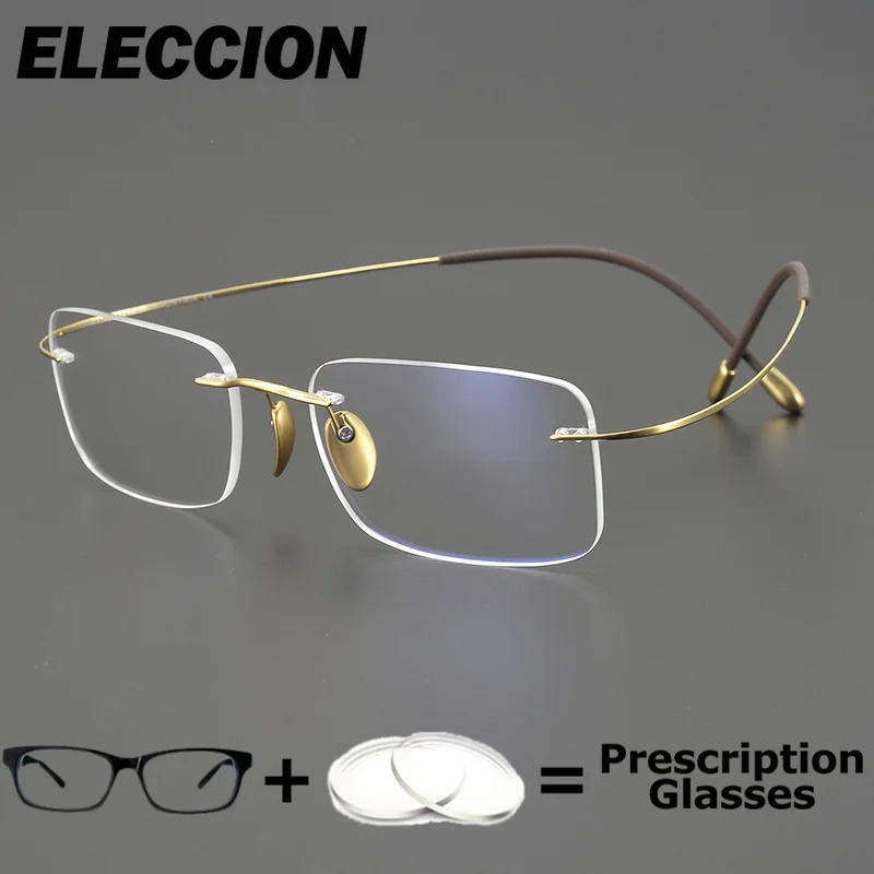 ELECCION Prescription Lenses Fashion Titanium Anti-Blue Light Glasses Customizable Women Reading Glasses Presbyopia Myopia
ELECCION Prescription Lenses Fashion Titanium Anti-Blue Light Glasses Customizable Women Reading Glasses Presbyopia Myopia