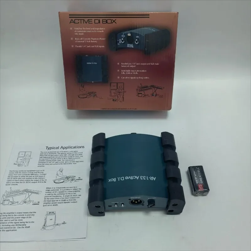 Professional Audio Active DI Box Impedance Converter DIBOX Stage Effector Phantom Power Box
Professional Audio Active DI Box Impedance Converter DIBOX Stage Effector Phantom Power Box