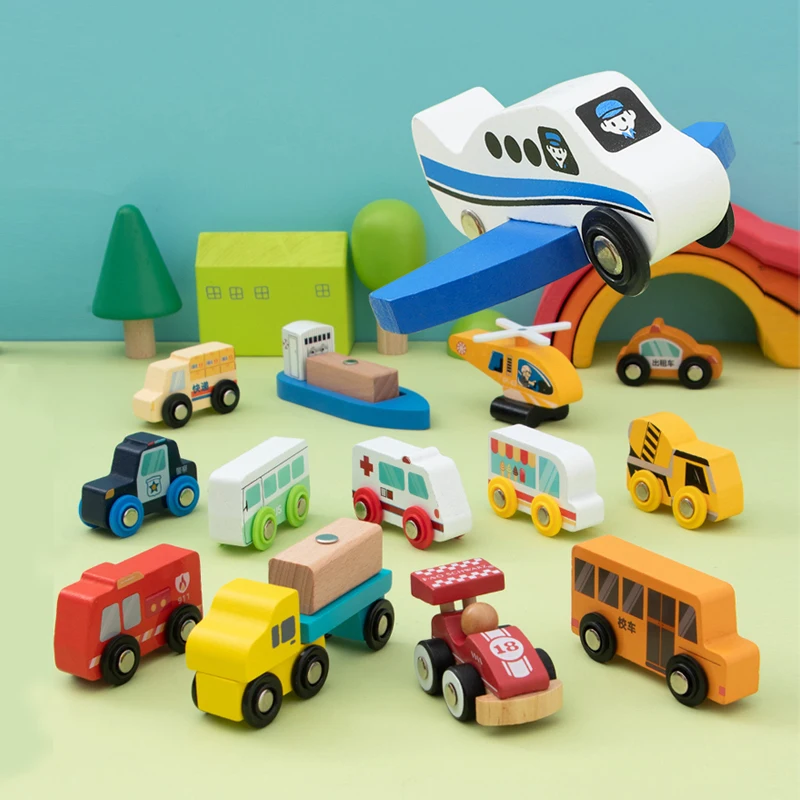 Wood Rail Train Fire Engine Ambulance Aircraft Magnetic Toy Track Simulation Inertial Scooter Children's Educational Toys W09
Wood Rail Train Fire Engine Ambulance Aircraft Magnetic Toy Track Simulation Inertial Scooter Children's Educational Toys W09
