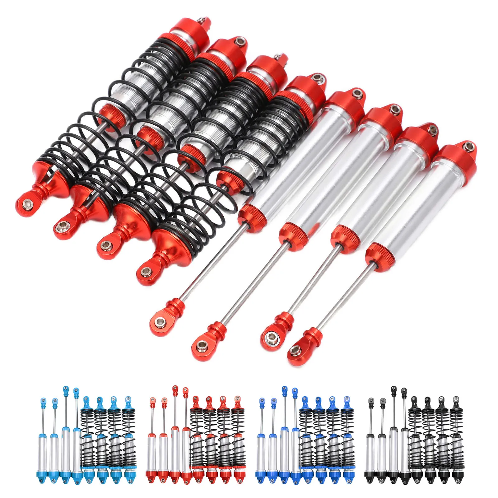 Front and Rear Shock Absorber RC Shock Absorber Set Front and Rear Aluminum Alloy Shock Absorber Damper for TRAXXAS UDR
Front and Rear Shock Absorber RC Shock Absorber Set Front and Rear Aluminum Alloy Shock Absorber Damper for TRAXXAS UDR