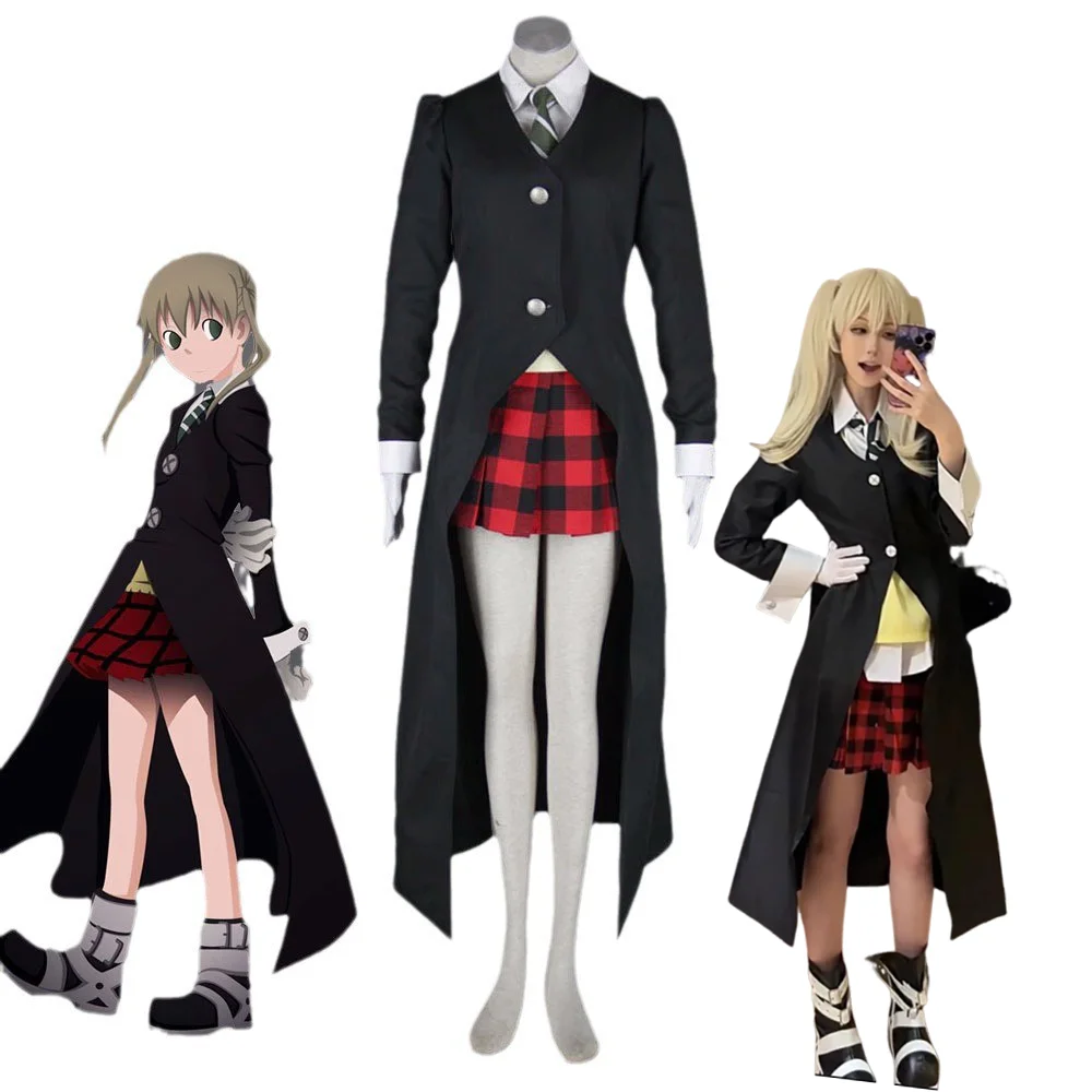 Women's Soul Eater Maka Albarn Cosplay Costume Skirt Set with Uniform Jacket White Halloween Carnival Party Outfit
Women's Soul Eater Maka Albarn Cosplay Costume Skirt Set with Uniform Jacket White Halloween Carnival Party Outfit