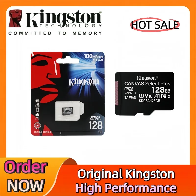 New Kingston A1 V10 MicroSD Flash Card 64-512GB TF Memory Card Large Capacity Storage For Smartphone Tablet Switch Console
New Kingston A1 V10 MicroSD Flash Card 64-512GB TF Memory Card Large Capacity Storage For Smartphone Tablet Switch Console