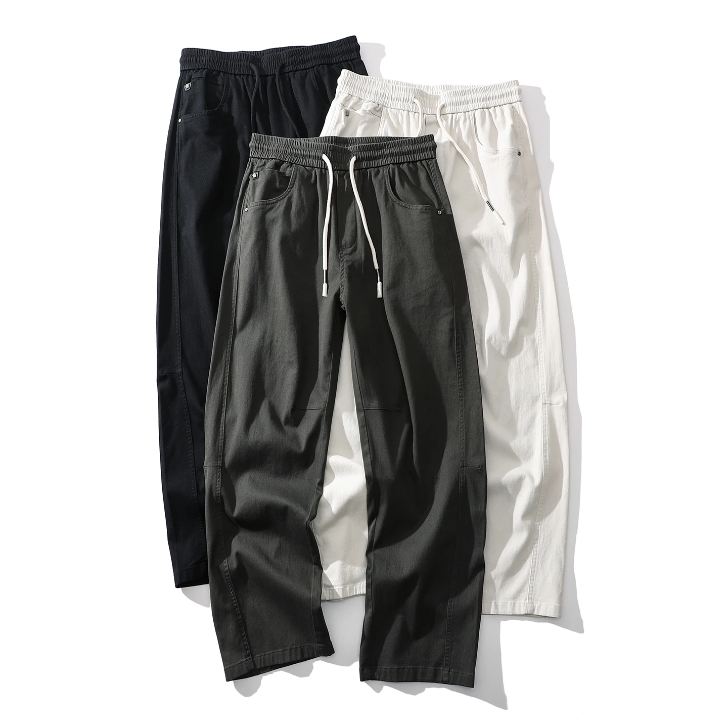 Men's Casual Pants Washed Cotton Twill Comfortable Straight Leg 3D Tailoring Spring Summer Knot Style Breathable Long Trousers
Men's Casual Pants Washed Cotton Twill Comfortable Straight Leg 3D Tailoring Spring Summer Knot Style Breathable Long Trousers