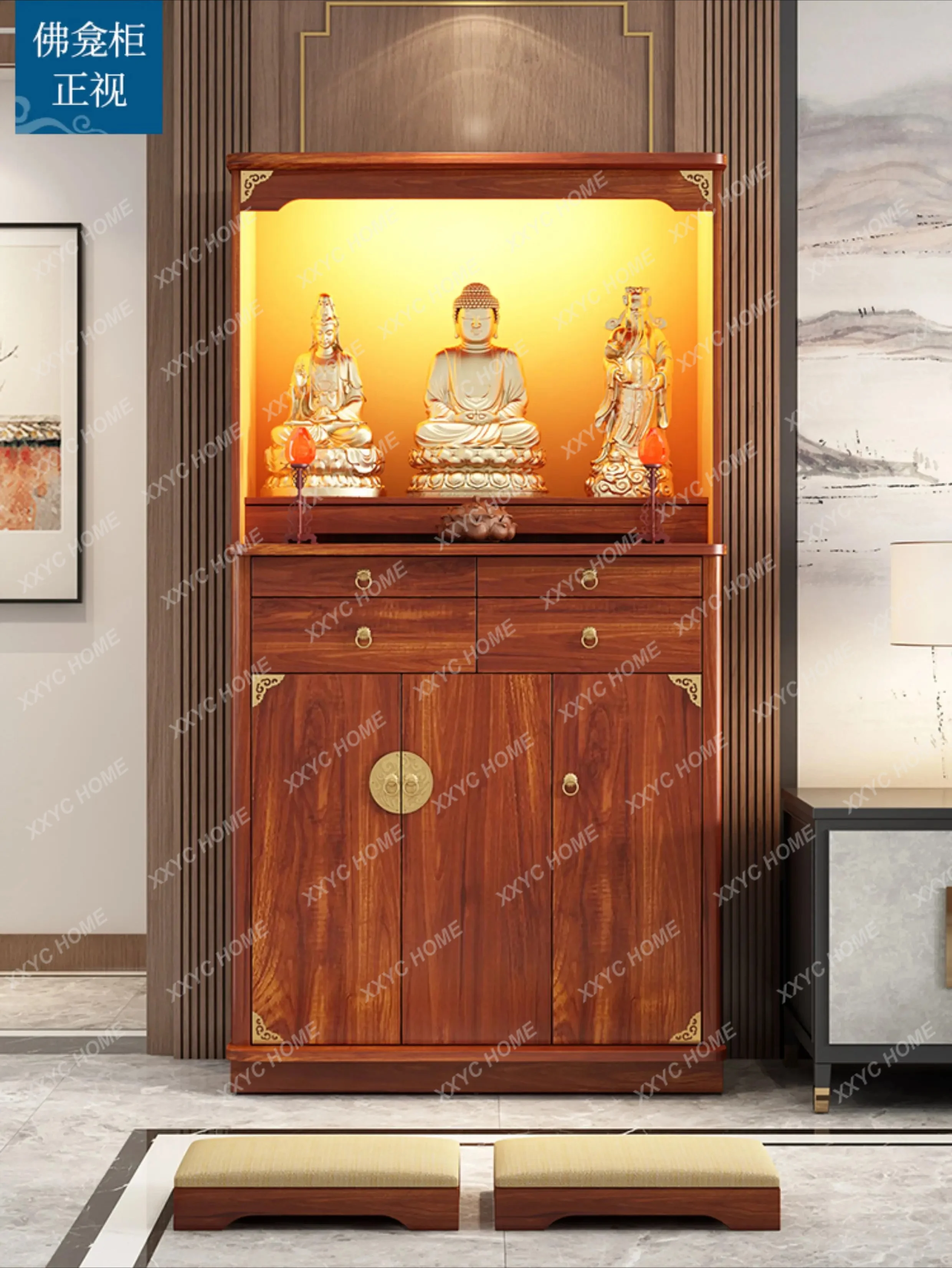 Solid wood offering table Buddhist platform household incense casket modern shrine tribute table
Solid wood offering table Buddhist platform household incense casket modern shrine tribute table