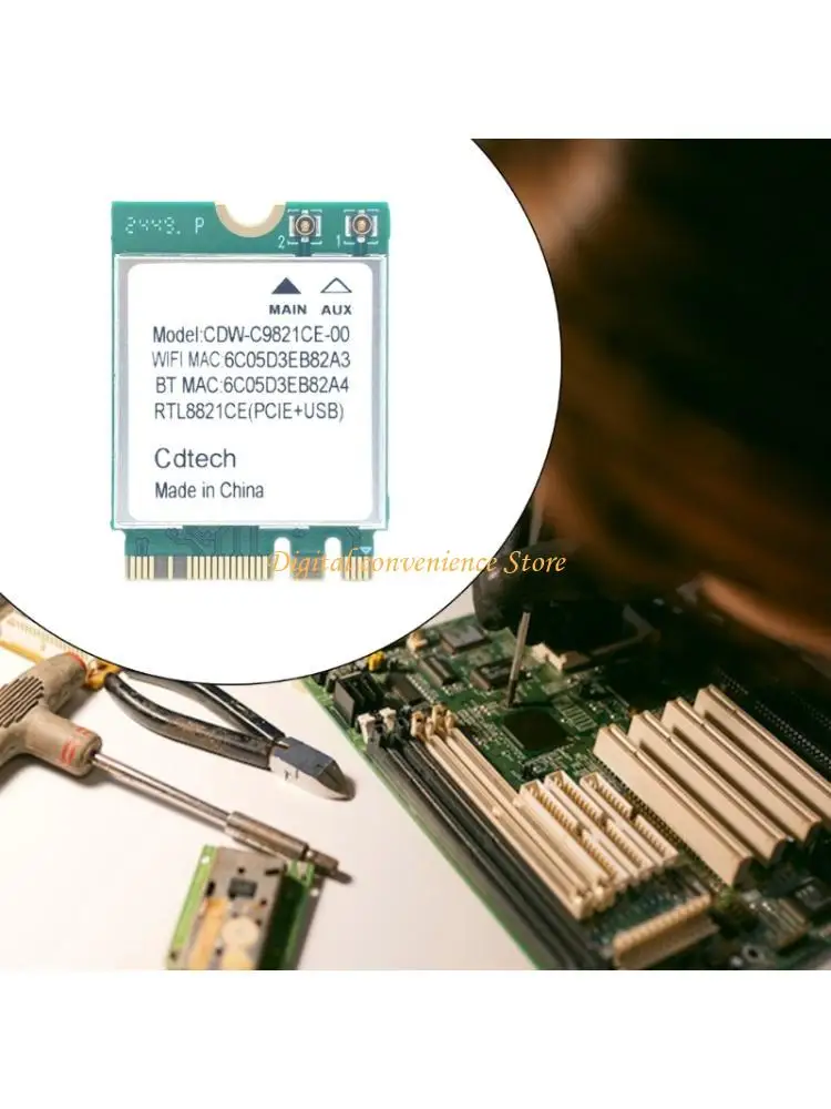 97QA RTL8821CEWireless Adapter 2.4Ghz 5Ghz Double Band Bluetooth-compatible 4.2
97QA RTL8821CEWireless Adapter 2.4Ghz 5Ghz Double Band Bluetooth-compatible 4.2