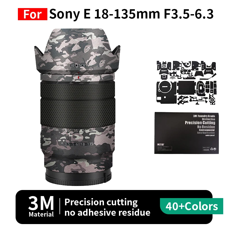 Mebont For Sony 18-135mm Skin Sony E 18-135mm F3.5-6.3 Camera Lens Sticker Protective film full coverage protection no residue
Mebont For Sony 18-135mm Skin Sony E 18-135mm F3.5-6.3 Camera Lens Sticker Protective film full coverage protection no residue
