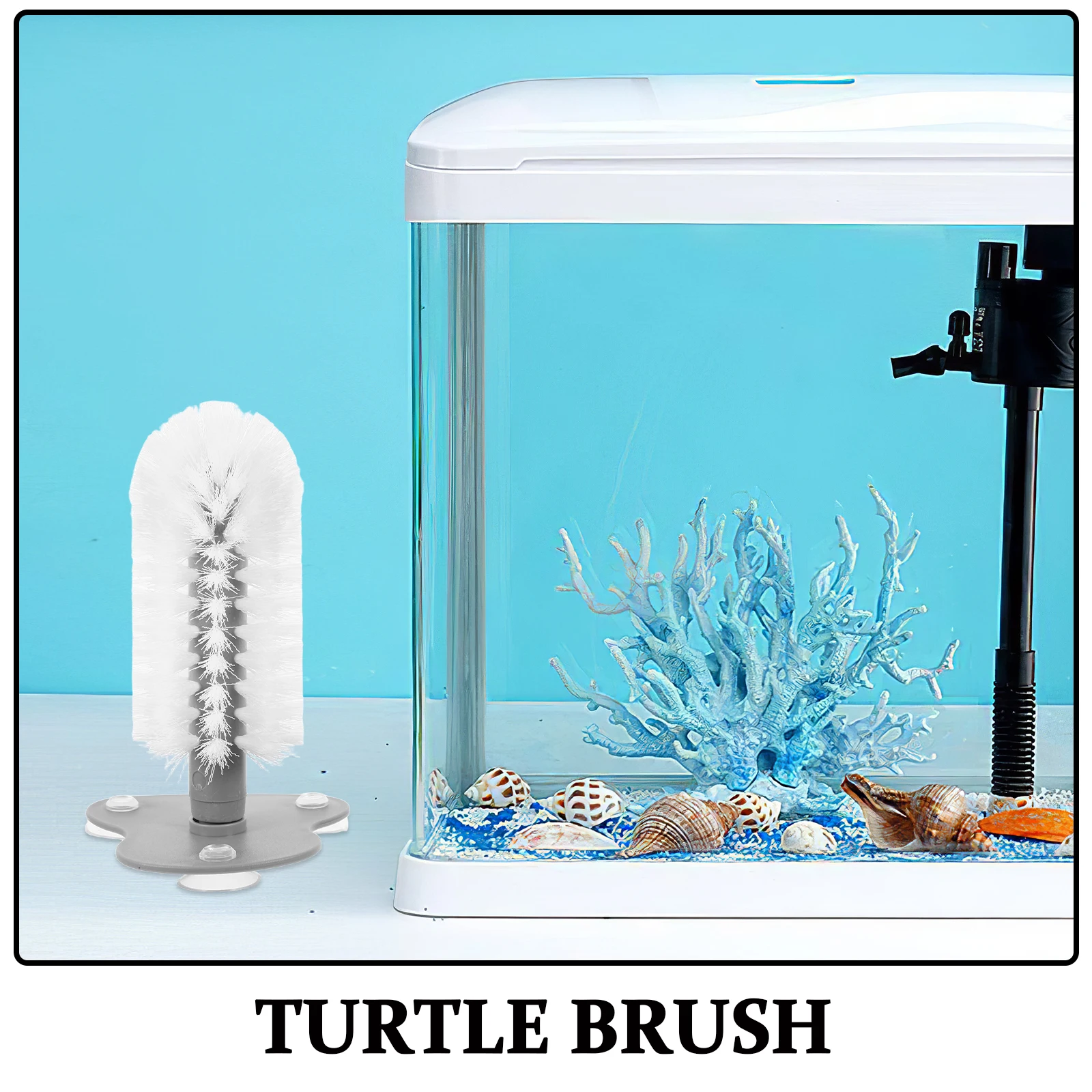 ABS Material Turtle Brush with Suction Cup for Tank Mounting Effective Shell Mud Remover Reptile Cleaning Tool
ABS Material Turtle Brush with Suction Cup for Tank Mounting Effective Shell Mud Remover Reptile Cleaning Tool