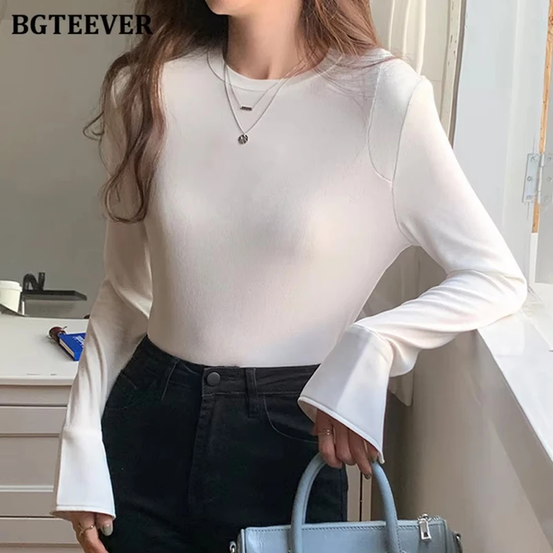 BGTEEVER Spring Fashion Slim Stretched Women T-shirts Elegant O-neck Long Sleeve Female Skinny Pullovers Tops Ladies Solid Tees
BGTEEVER Spring Fashion Slim Stretched Women T-shirts Elegant O-neck Long Sleeve Female Skinny Pullovers Tops Ladies Solid Tees