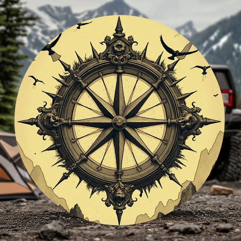 Vintage Compass Nautical Steering Wheel Spare Tire Cover Waterproof Polyester Protector
Vintage Compass Nautical Steering Wheel Spare Tire Cover Waterproof Polyester Protector