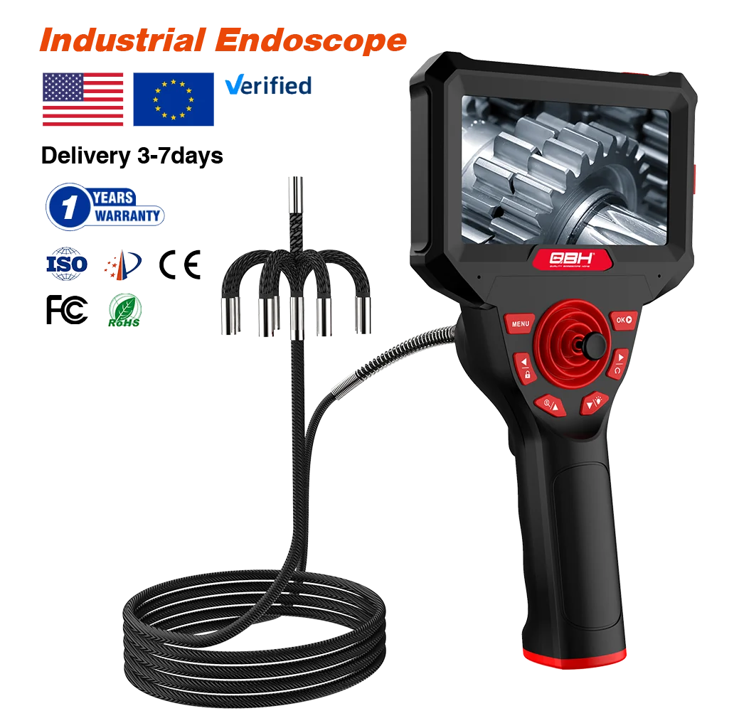 FourWay Articulating Borescope Camera With Light Endoscope Inspection Snake Camera Flexible Probe For Mechanic Automotive Engine
FourWay Articulating Borescope Camera With Light Endoscope Inspection Snake Camera Flexible Probe For Mechanic Automotive Engine