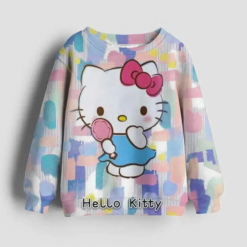 Girls Pink Hello Kitty Kuromi print Sweatshirt Fashion Loose Costume Cute Soft Wear New Design All-match Long-sleeved Tops Kids
Girls Pink Hello Kitty Kuromi print Sweatshirt Fashion Loose Costume Cute Soft Wear New Design All-match Long-sleeved Tops Kids