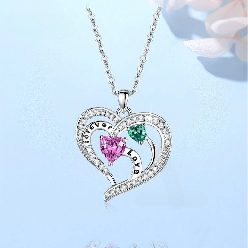 S925 Silver Eternal Heart Necklace Women's Super Flash Set Zircon Gift Fashion Trend Wedding Jewelry
S925 Silver Eternal Heart Necklace Women's Super Flash Set Zircon Gift Fashion Trend Wedding Jewelry