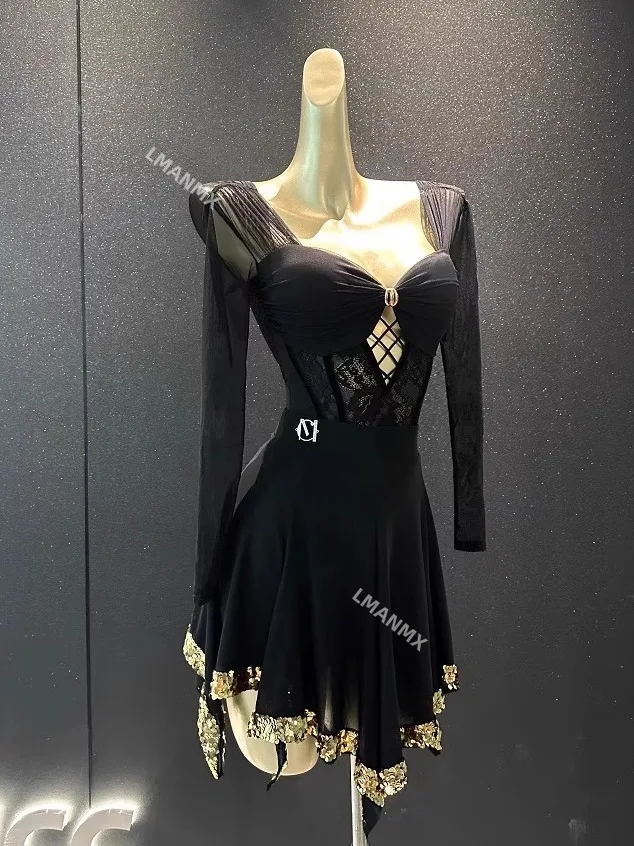 Новое летнее танцевальное платье 2025 года, осенне-зимний сетчатый топ с золотым блеском, полуюбка, комплект для взрослых
Новое летнее танцевальное платье 2025 года, осенне-зимний сетчатый топ с золотым блеском, полуюбка, комплект для взрослых