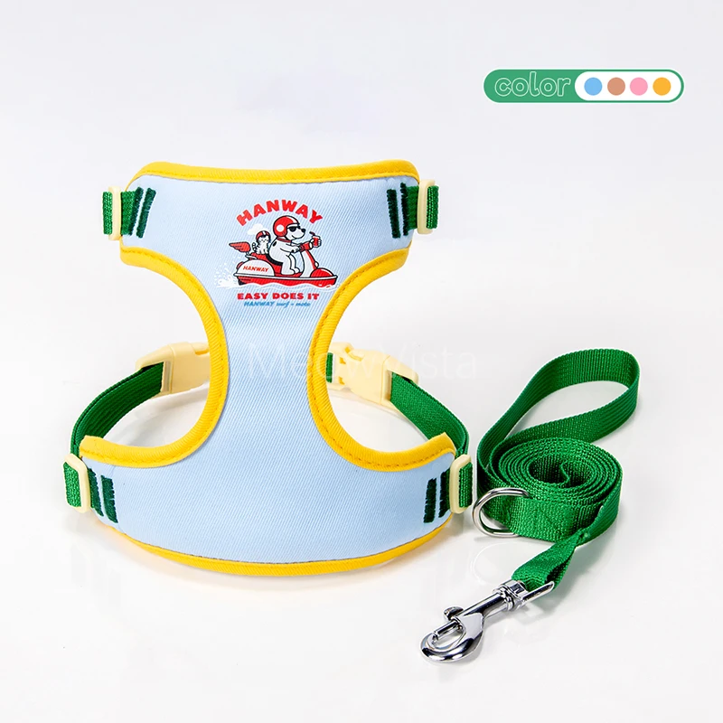 Cute Cartoon Print Puppy Harness Leash Set Soft Breathable Anti-pull Pet Vest Harness for Small Medium Dogs Arneses Para Perros
Cute Cartoon Print Puppy Harness Leash Set Soft Breathable Anti-pull Pet Vest Harness for Small Medium Dogs Arneses Para Perros