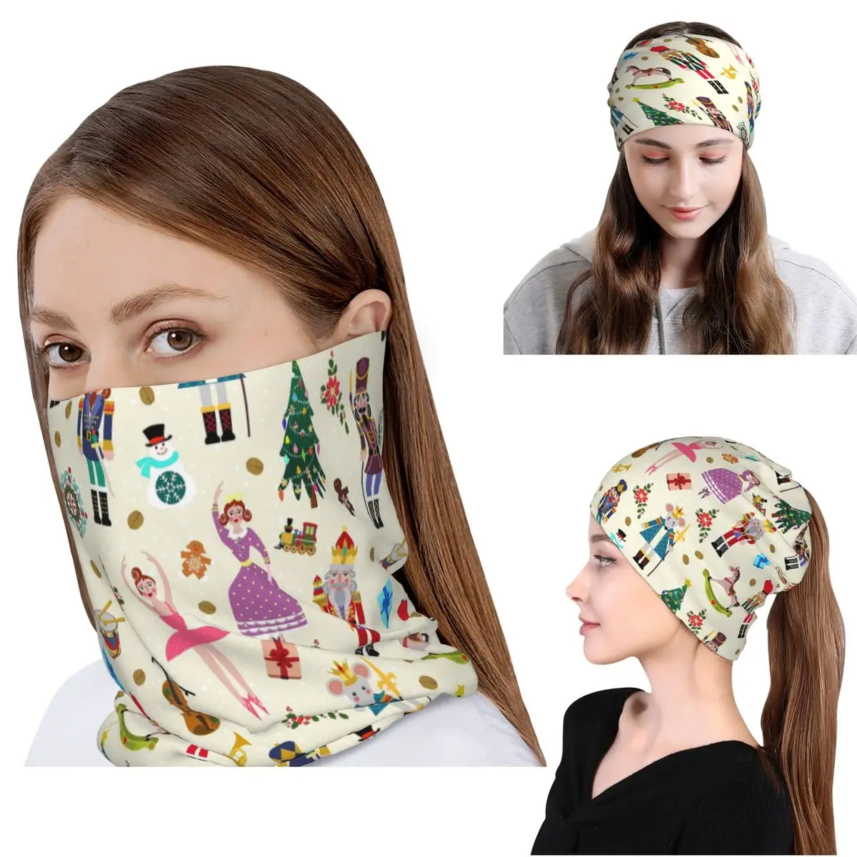 Christmas Day Xmas Nutcracker Bandana Neck Gaiter Mask Scarf Multifunction Headwear Beanies Hat for Men Women Adult All Season
Christmas Day Xmas Nutcracker Bandana Neck Gaiter Mask Scarf Multifunction Headwear Beanies Hat for Men Women Adult All Season