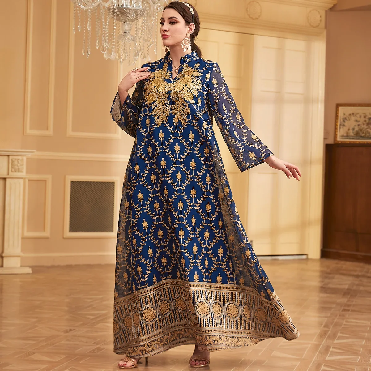 Eid Mubarak Embroidery Abayas 2025 Muslim Women Long Sleeves Dress Marocain Dubai Turkey Kaftan Islam Clothing Jalabiya Caftan
Eid Mubarak Embroidery Abayas 2025 Muslim Women Long Sleeves Dress Marocain Dubai Turkey Kaftan Islam Clothing Jalabiya Caftan