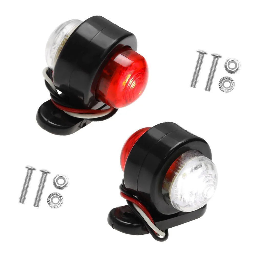 2pcs 12-24 V DC LED Side Marker Lights with 8 Accessories For Truck Trailer pickups RVs Clearance Lamps Parking Light
2pcs 12-24 V DC LED Side Marker Lights with 8 Accessories For Truck Trailer pickups RVs Clearance Lamps Parking Light