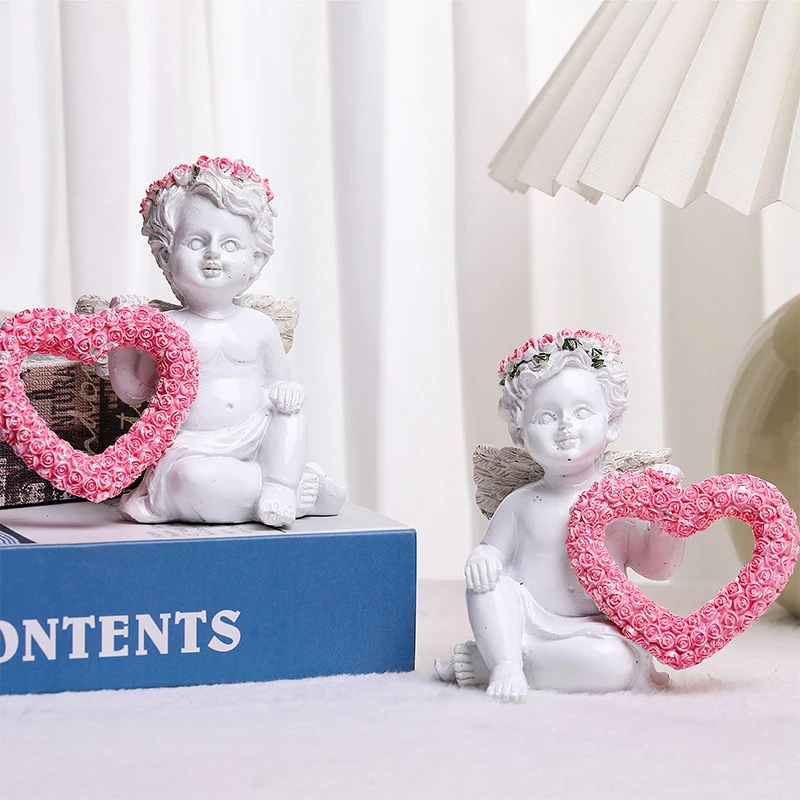 1set Resin Ornaments Angel Resin Statue Kit With Love Heart Shaped Wreath Figurine Sculpture Set Kit For Valentines Day
1set Resin Ornaments Angel Resin Statue Kit With Love Heart Shaped Wreath Figurine Sculpture Set Kit For Valentines Day