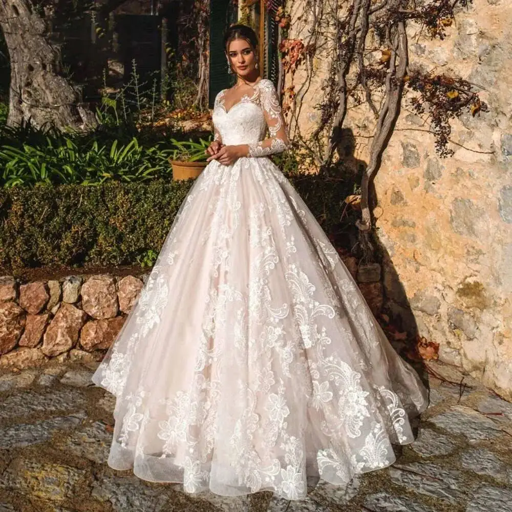A E Wedding Dresses Illusion Long Sleeve Sweetheart Bridal Gown Tailor Made High Quality Women Clothing
A E Wedding Dresses Illusion Long Sleeve Sweetheart Bridal Gown Tailor Made High Quality Women Clothing
