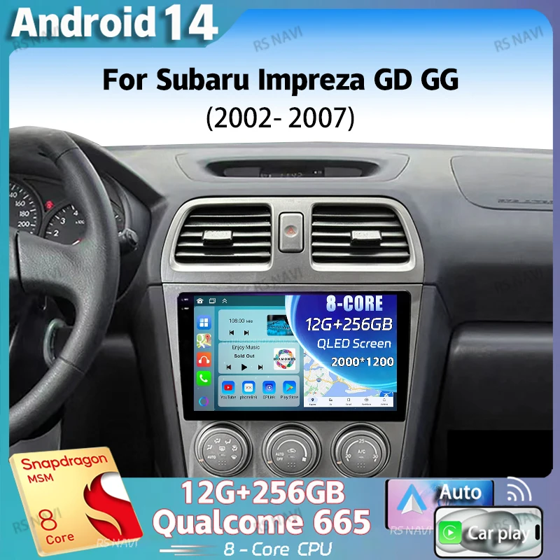 Android 14 For Subaru Impreza GD GG 2002 - 2007 2K QLED Android Car Radio Multimedia Video Player GPS AI Voice CarPlay 4G Stereo
Android 14 For Subaru Impreza GD GG 2002 - 2007 2K QLED Android Car Radio Multimedia Video Player GPS AI Voice CarPlay 4G Stereo