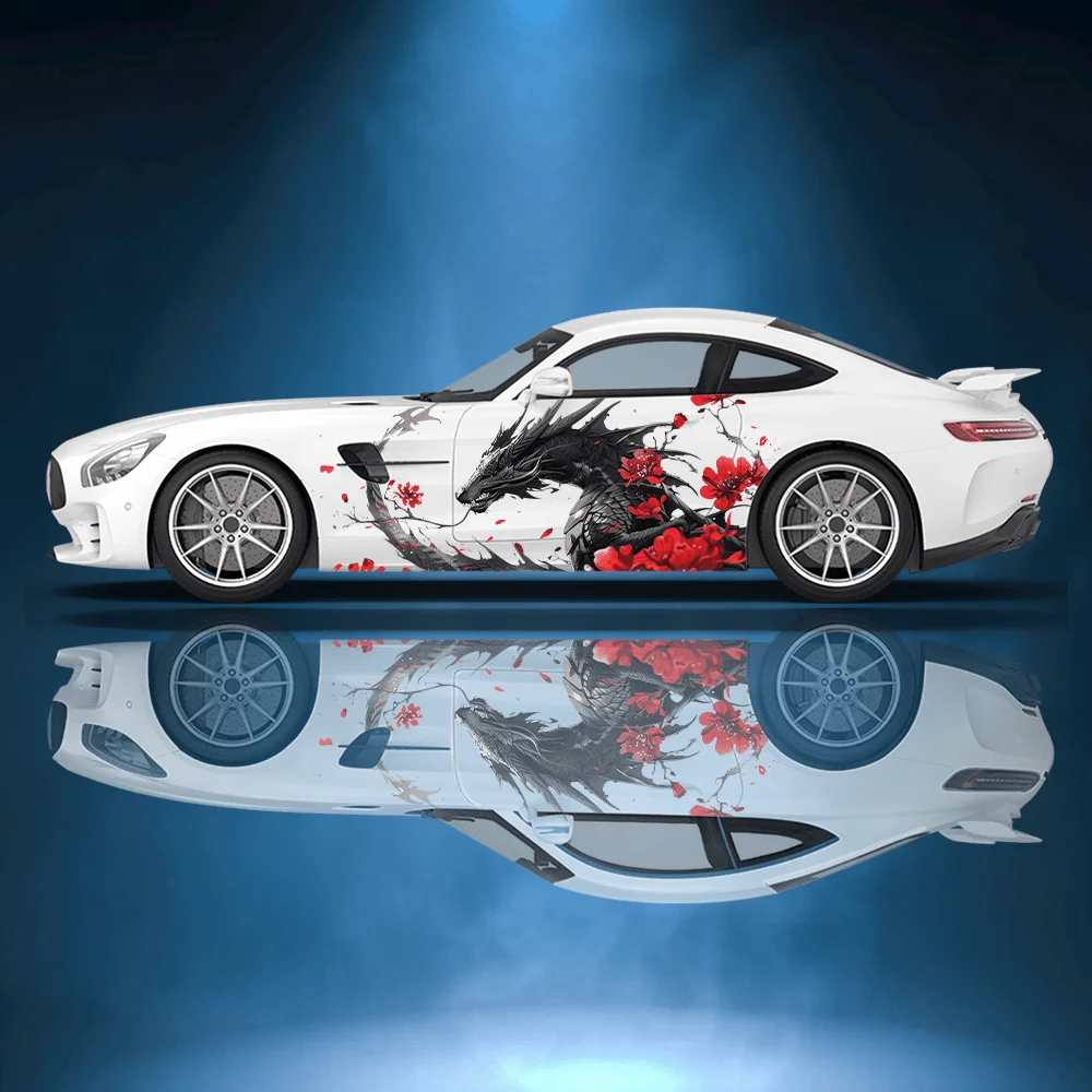Winged Black Dragon Red Flower Car Sticker Full Body Decal Decoration Scratches Protect Car Sticker Waterproof Car Vinyl Wraps
Winged Black Dragon Red Flower Car Sticker Full Body Decal Decoration Scratches Protect Car Sticker Waterproof Car Vinyl Wraps