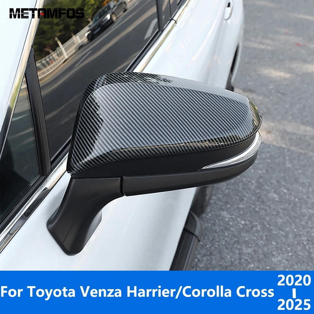 Rear View Mirror Cover Trim For Toyota Harrier Venza/Corolla Cross 2020-2024 2025 Carbon Fiber Side Door Mirror Cap Accessories 
Rear View Mirror Cover Trim For Toyota Harrier Venza/Corolla Cross 2020-2024 2025 Carbon Fiber Side Door Mirror Cap Accessories