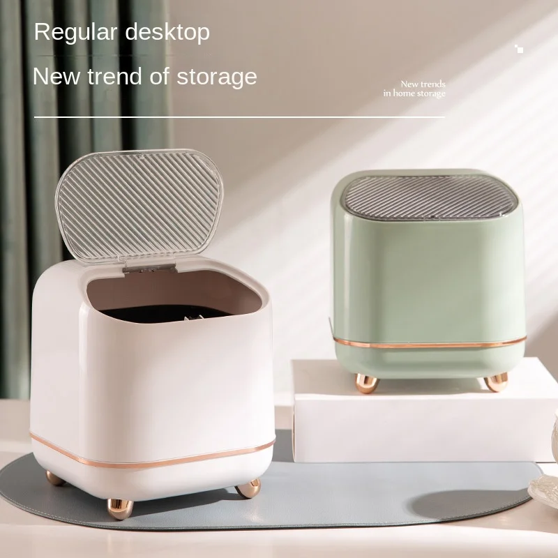 Light luxury desktop small trash can, household press small storage bucket, paper basket Waste Bins trash bin garbage bin
Light luxury desktop small trash can, household press small storage bucket, paper basket Waste Bins trash bin garbage bin
