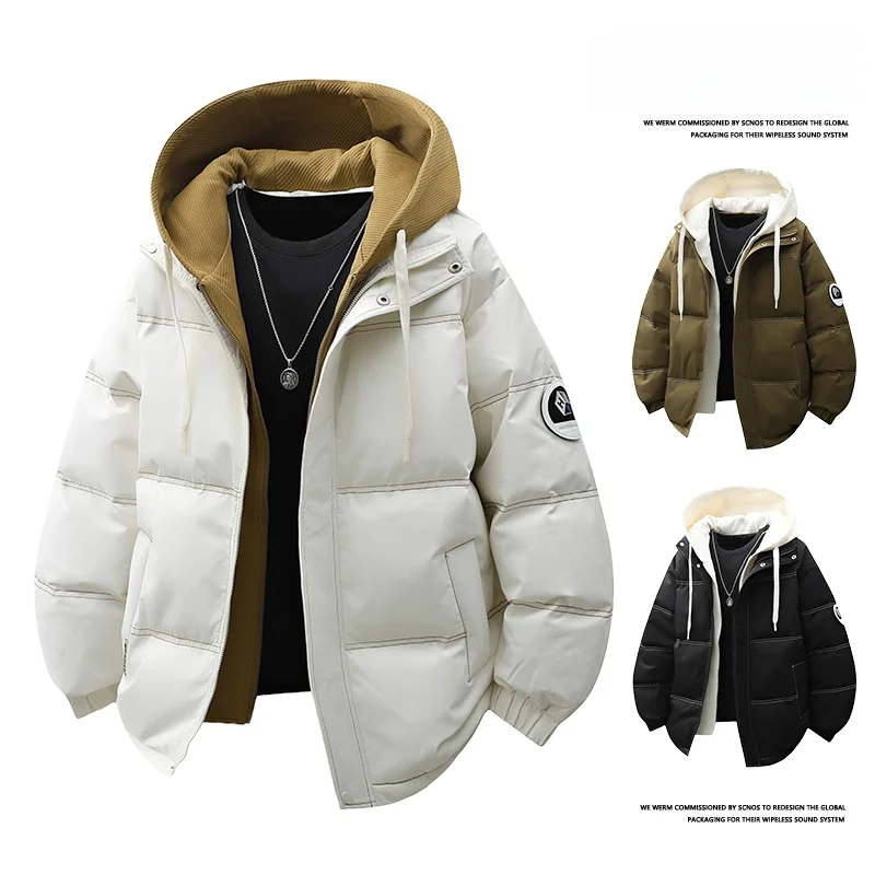 Thiened Outdoor Winter Cotton Jaet Men's Casual Loose Faionable Hooded Coat Warmth Comfortable Polyester Fiber 2025 New...
Thiened Outdoor Winter Cotton Jaet Men's Casual Loose Faionable Hooded Coat Warmth Comfortable Polyester Fiber 2025 New...